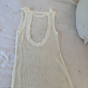 White Crochet Swimsuit Cover-up